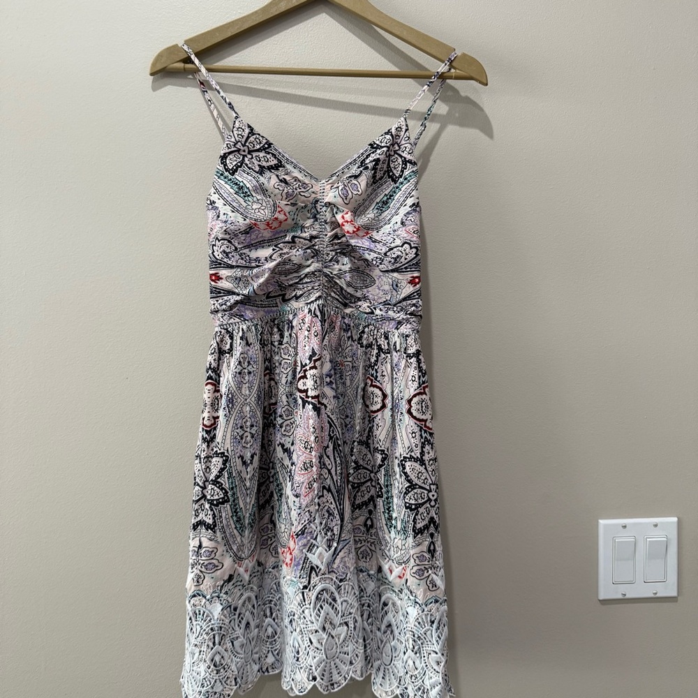 Parker Multicolored Paisley Lace Sundress in size S